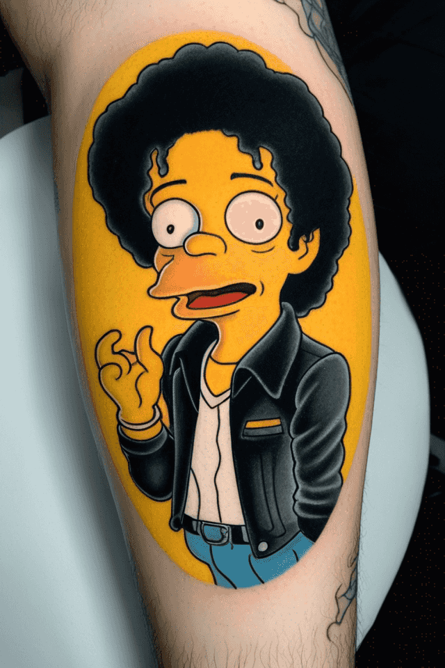 Michael Jackson as a Simpson Character