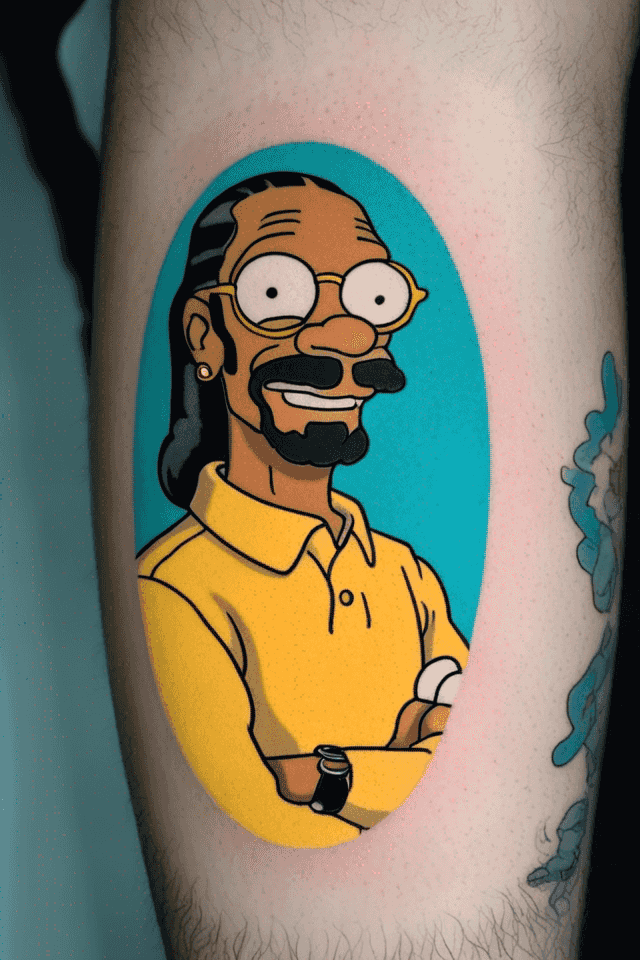 Snoop Dogg as a Simpson Character