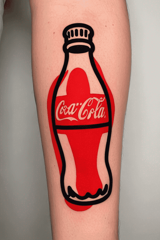 una bottiglia di coca-cola