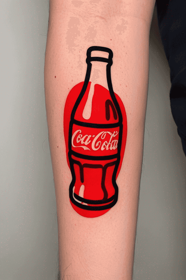 una bottiglia di coca-cola