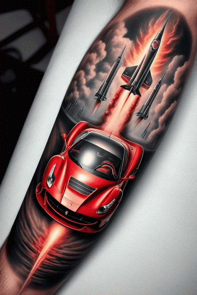 a Ferrari rocket