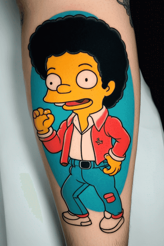 Michael Jackson as a Simpson Character