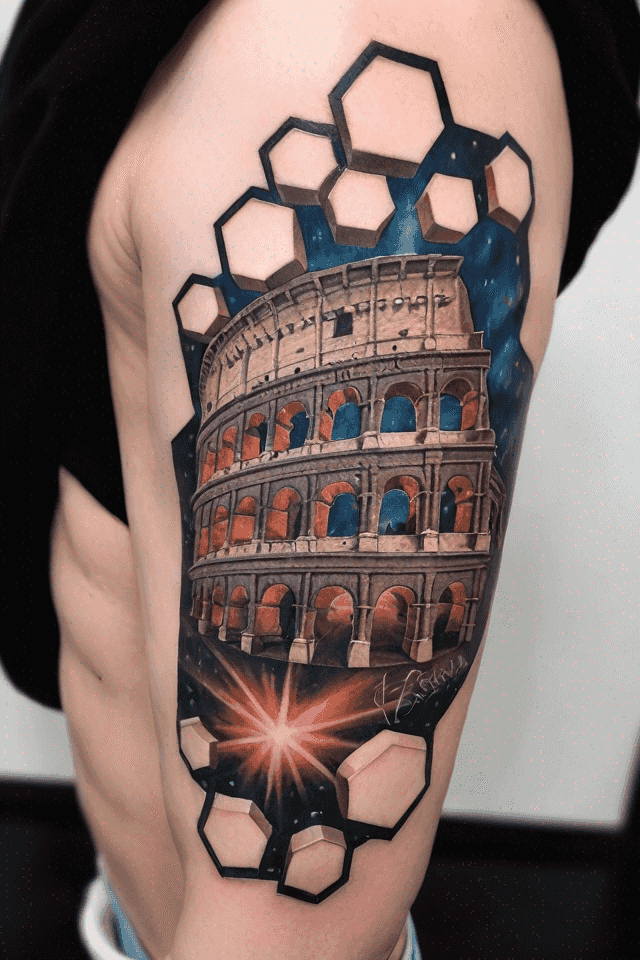 the Colosseum