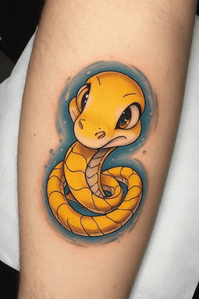 a yellow snake