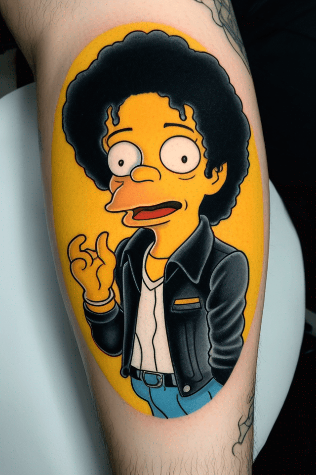 Michael Jackson as a Simpson Character