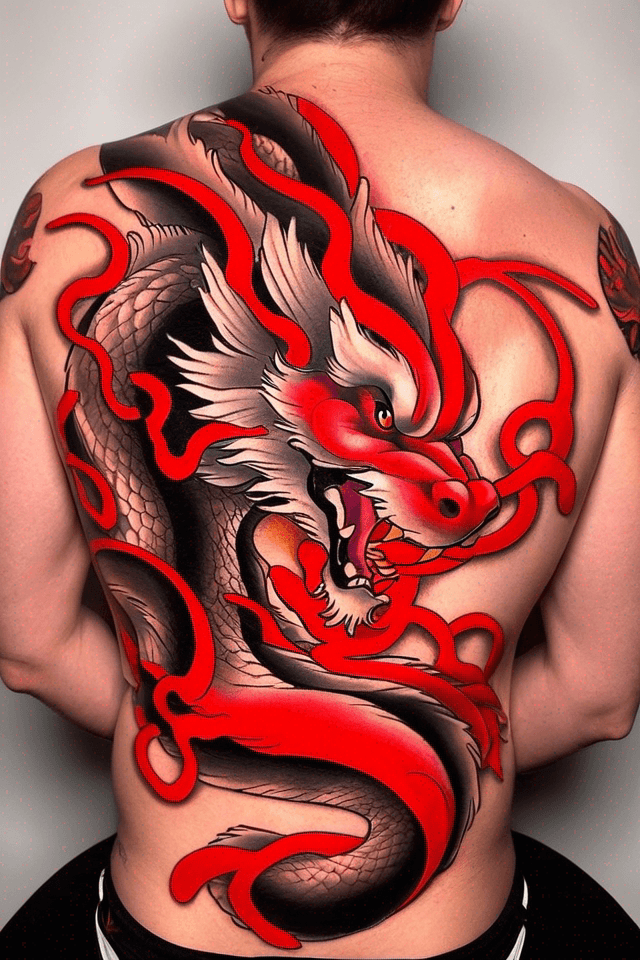 Dragon on the back 