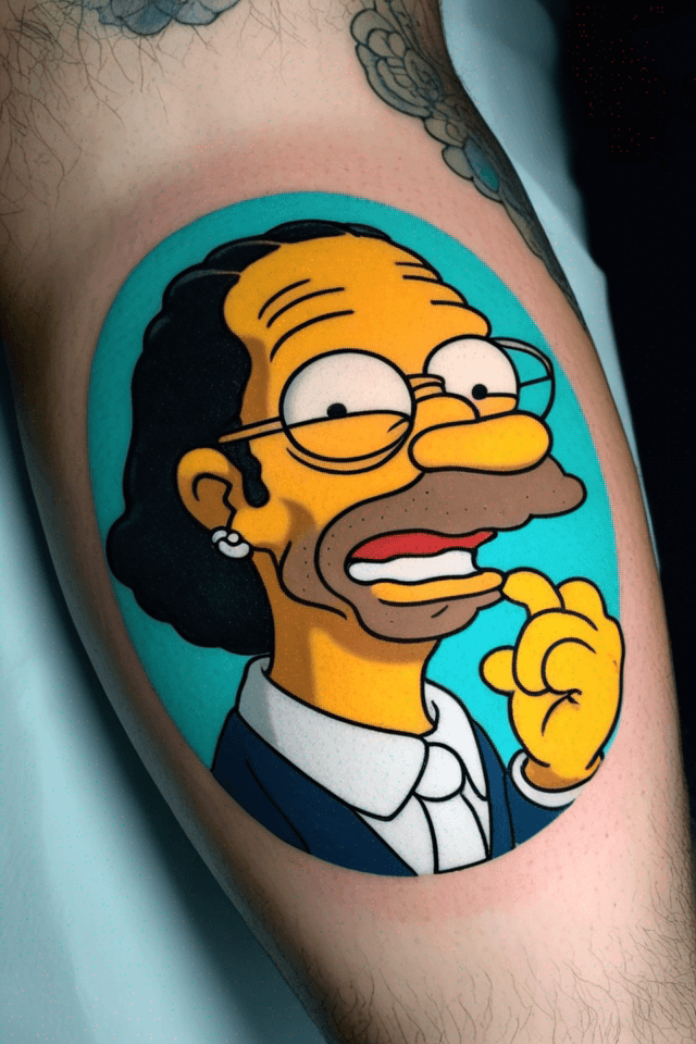 Snoop Dogg as a Simpson Character