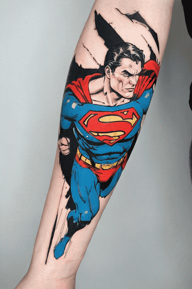 un combattimento tra Superman e Batman