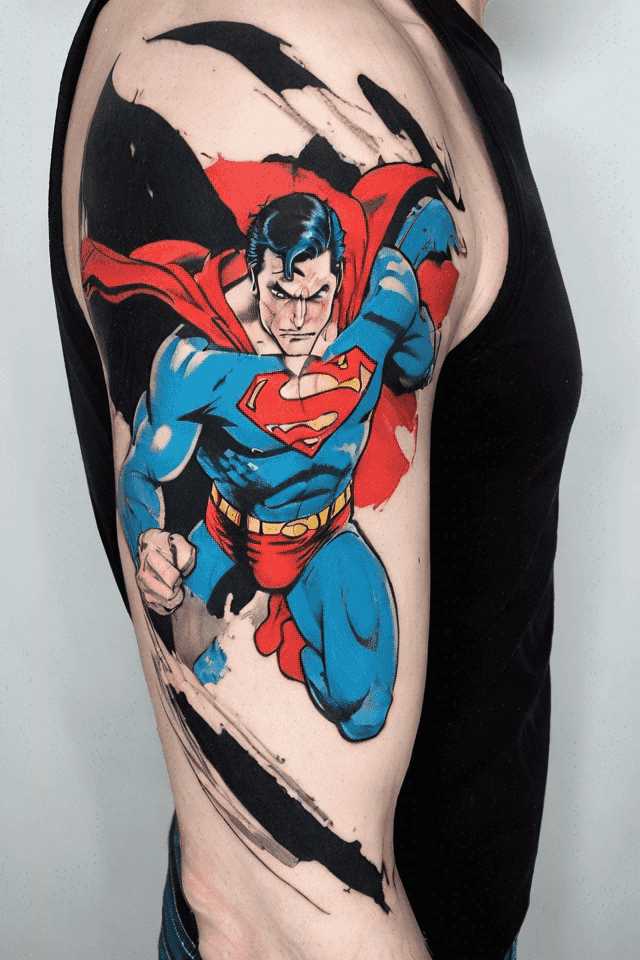 un combattimento tra Superman e Batman