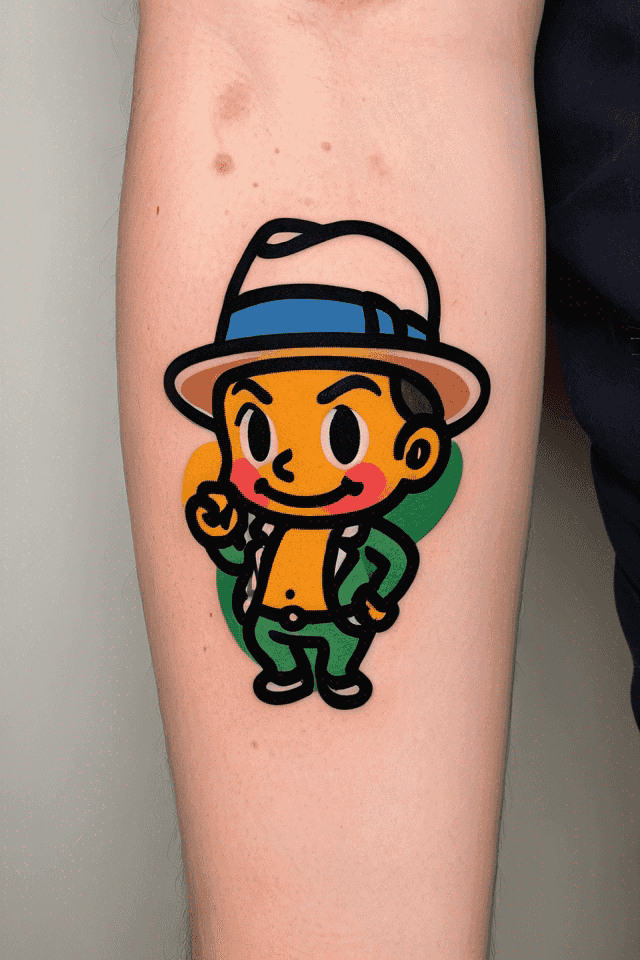 a sprite with fedora,